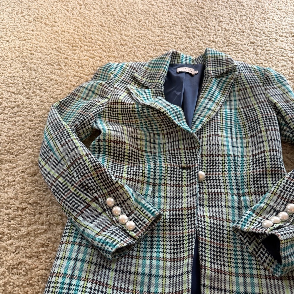 Tanya Taylor Mercer plaid blazer - Picture 3 of 9